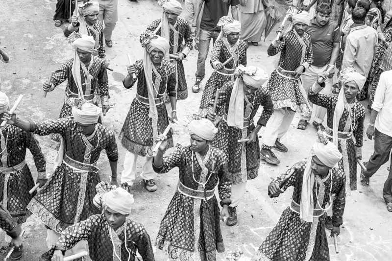 A traditional dance being performed during Peshwai in Nashik Kumbh at Trimbakeshwar, Nashik district, Maharashtra